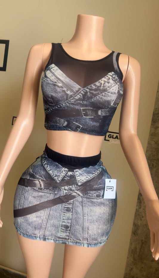 Denim Mesh set